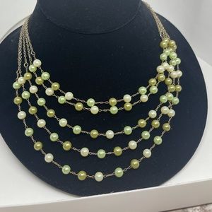 Jewel Kade green pearl necklace
